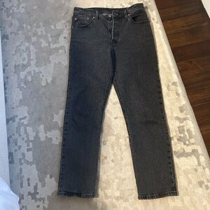 Levi’s black wash 501 jeans 28x28